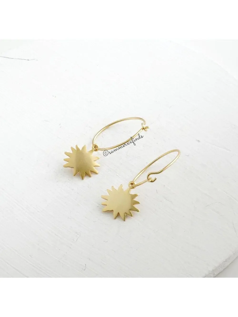 Madewell Sunbeam Charm Hoop Earrings - Picture 6 of 7